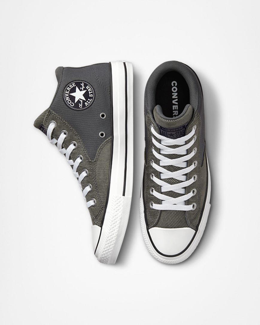 Pánské Boty Vysoké Converse Chuck Taylor All Star Malden Street Workwear Šedé Černé Bílé | CZ 31CDG35